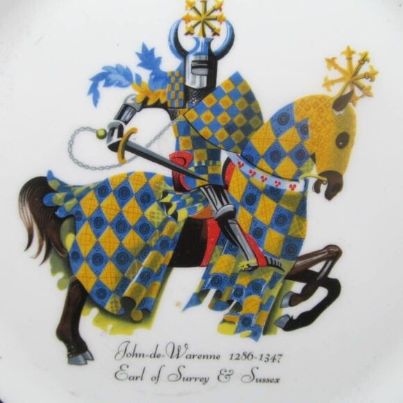 Rosina Wachtmeister RWL London John-De-Warenne Earl Of Surry 10 5/8" Plate - Picture 3 of 6